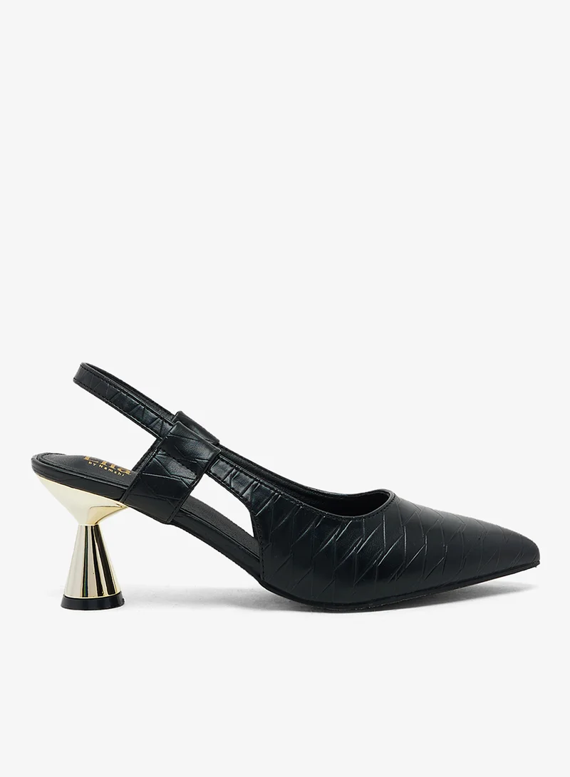 ELLA Criss Cross Print Pointed Pump