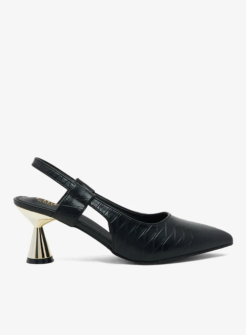 ELLA Criss Cross Print Pointed Pump