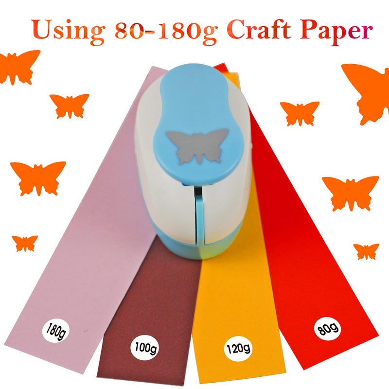 Ecohu Butterfly Punch Cutter 1-inch, Paper Punches, Craft Lever Punch Handmade, Hole Shape for Paper Crafting, Scrapbook, Cards Decoration, DIY Arts. - Image 3