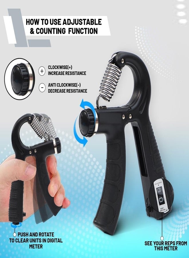 BlissCart Adjustable Counting Grip Exerciser Weight Adjustable Hight Quality Hand Gripper for Men & Women |Hand Grip|Finger Exerciser|Power Gripper|Hand Exerciser Equipment|Hand Strengtheners. - Image 4
