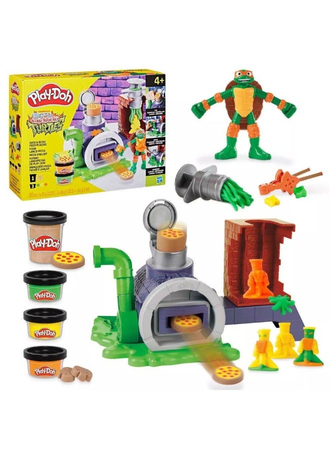 Play-Doh Teenage Mutant Ninja Turtles Slice and Blast Pizza Playset (10.16 cm) - Image 2