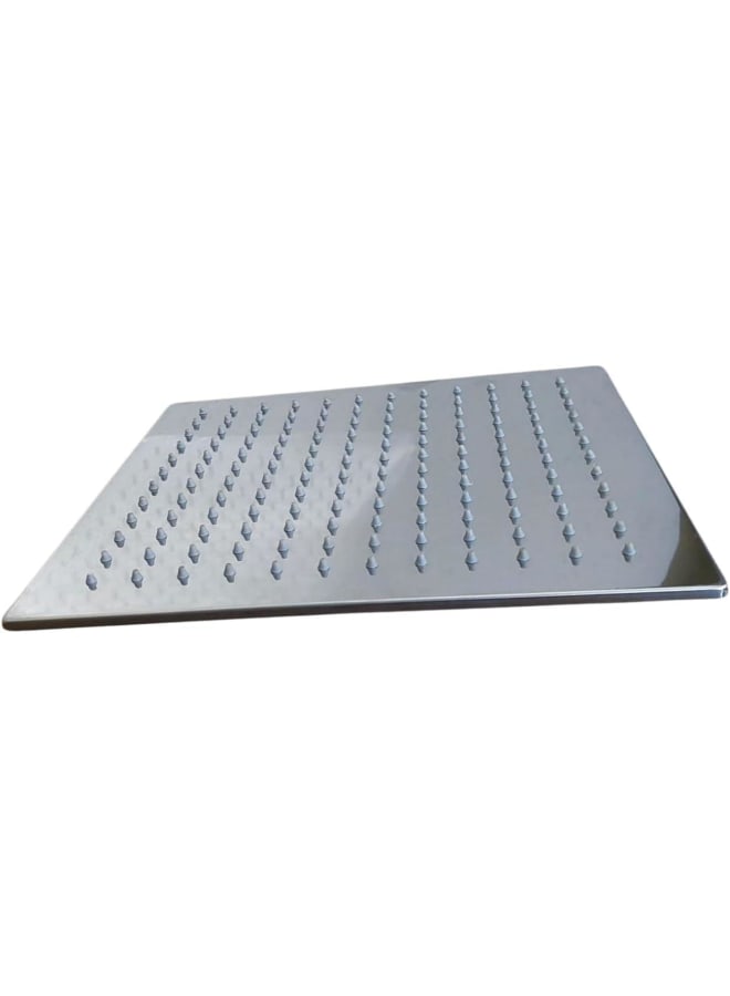Thick Square Shower Head (Spinch) (Silver, 25 cm)