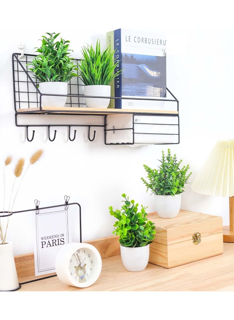 Generic 4 Packs Fake Plants Small Artificial Faux Plants Indoor for Home Office Farmhouse Bathroom Decor  - Image 3