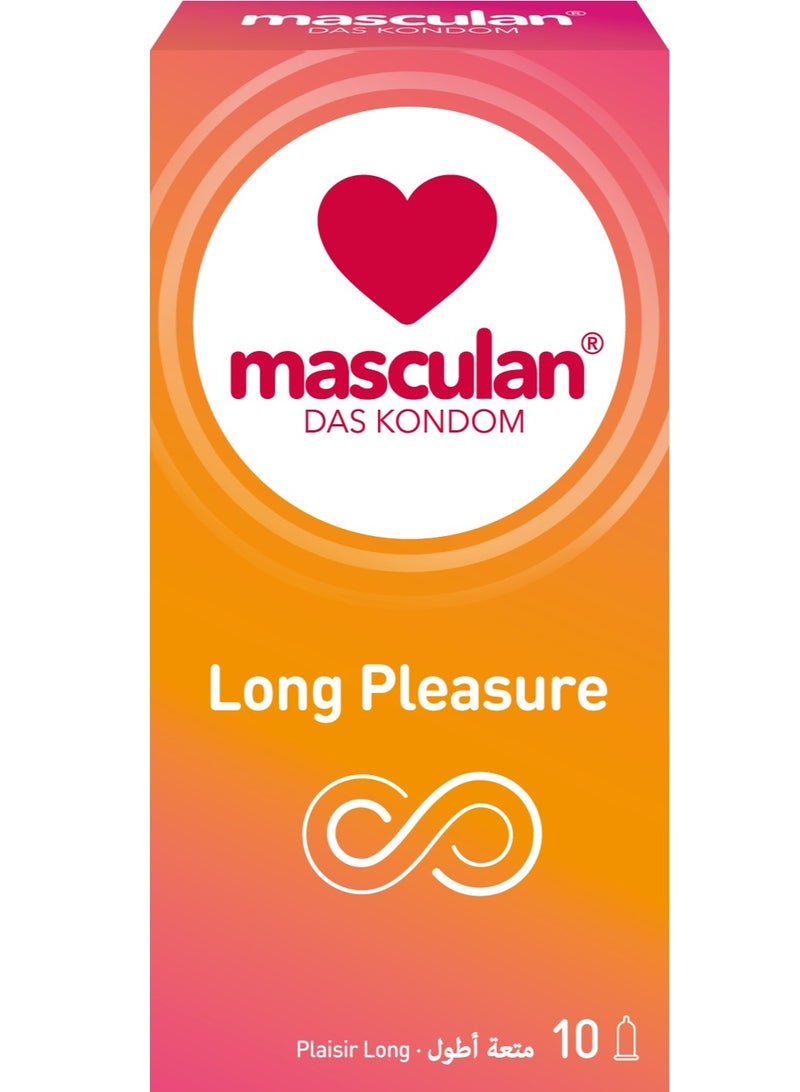 10-Piece Masculan Long Pleasure Condom