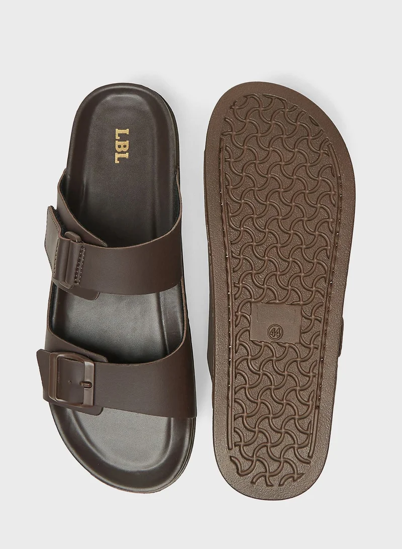 LBL by Shoexpress Double Buckle Sandals
