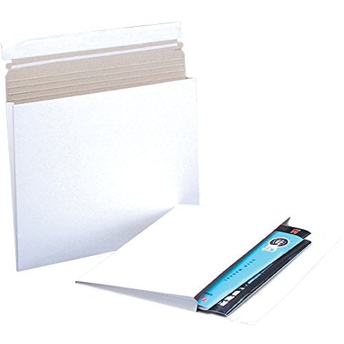 BOX USA BRM2G Gusseted Flat Mailers, 12 1/2" x 9 1/2" x 1", White (Pack of 100) - Image 5