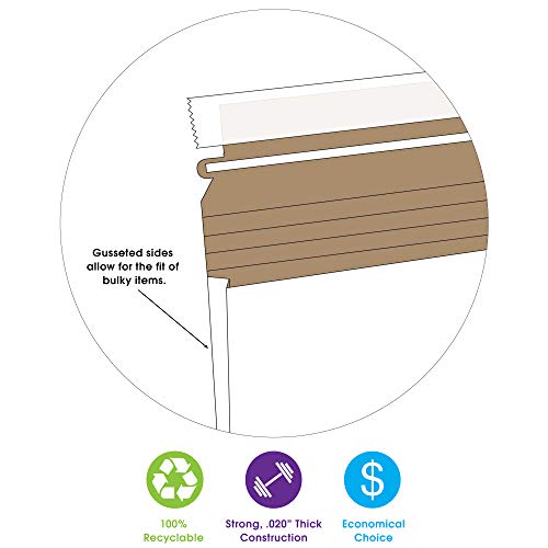 BOX USA BRM2G Gusseted Flat Mailers, 12 1/2" x 9 1/2" x 1", White (Pack of 100) - Image 4