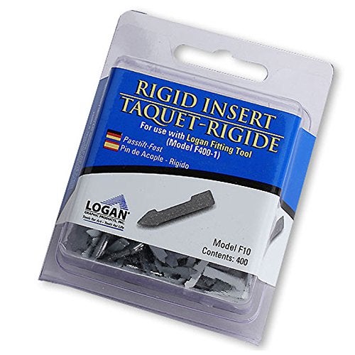 Logan Graphic Products Rigid Insert for Fitting Tool, Package of 400 (F10) - Image 1