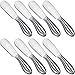 Mudder Mudder 8 Pieces Cheese Spreader Knife Multipurpose Stainless Steel Butter Spreader Knives Condiment Knives Cheese Knife  - Image 2