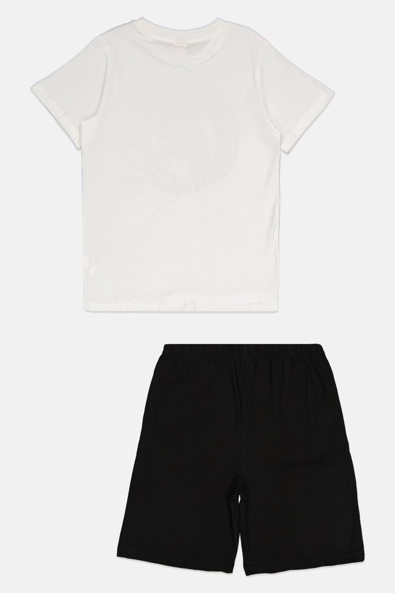 MARVEL Kids Boy 2 Pcs Avengers Top And Bottom Pajama Set, Multicolor - Image 2