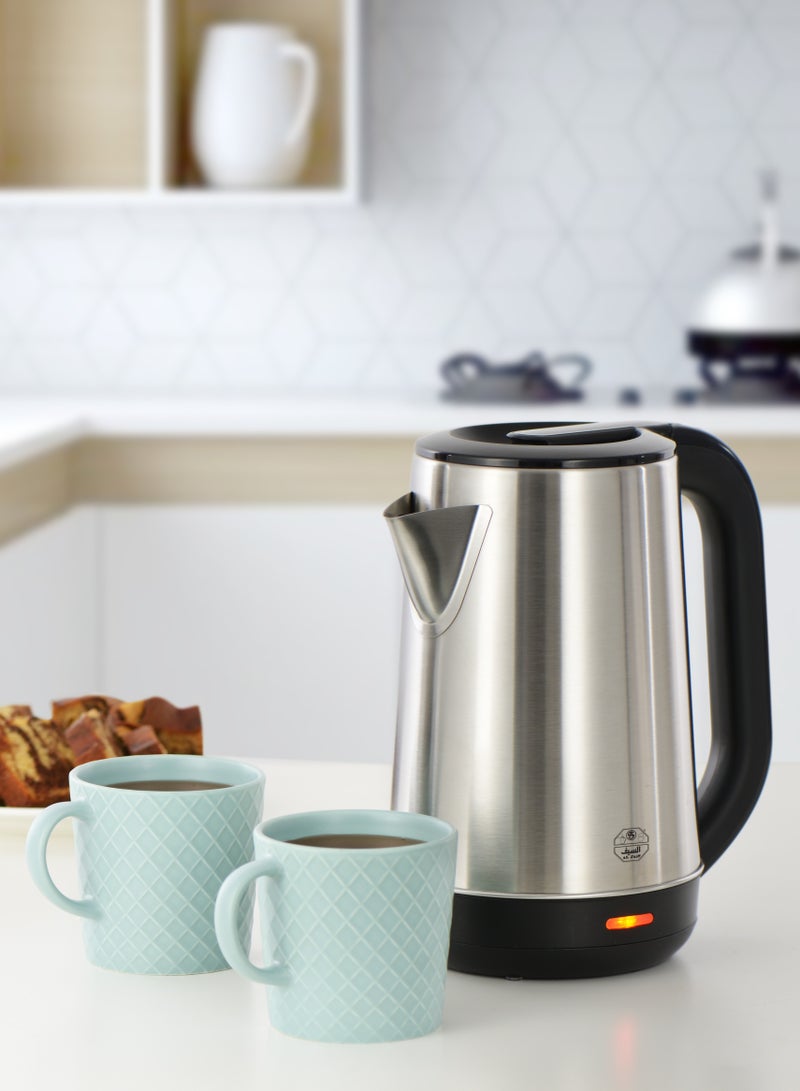Alsaif Water Kettle, Stainless Steel 2 L 2200 W E03223 Silver / Black - Image 3