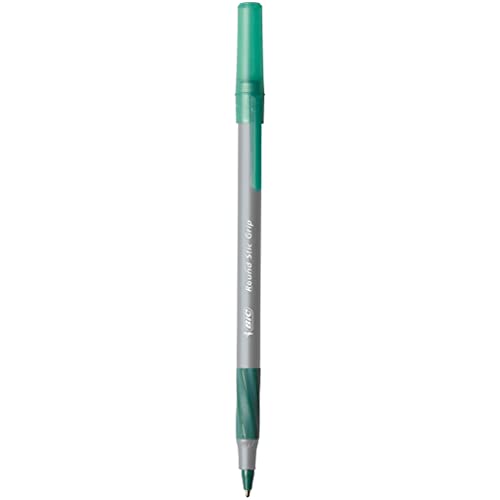 BIC Round Stic® Grip™ Xtra-Comfort Medium Ball Point Pen; Green; 12 Pack - Image 2