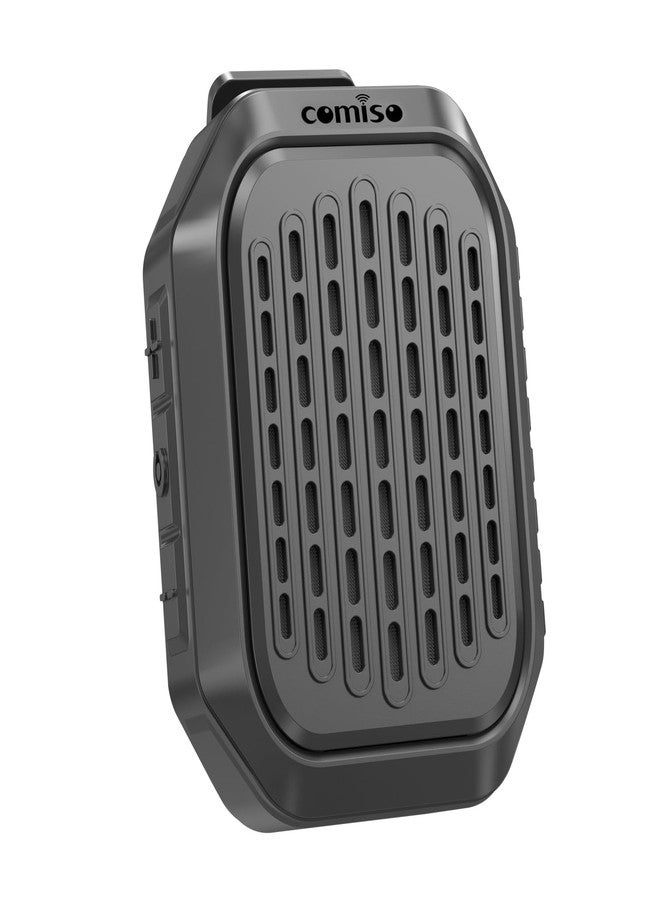 كوميزو مكبر صوت بلوتوث قابل للارتداء من كوميسو، مقاوم للماء بمعيار IPX7، مكبر صوت لاسلكي محمول بمشبك مع ميكروفون مدمج للاستماع إلى الموسيقى وإجراء المكالمات بدون استخدام اليدين، مكبر صوت صغير يعمل لمدة 10 ساعات للعمل والجولف والجري (غير مغناطيسي) - Image 1