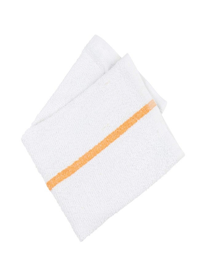 Arkwright, LLC Arkwright Qwick Wick Bar Mop Towels - (Pack of 12) 100% Cotton Quick Dry Dishcloths, Super Absorbent Multipurpose Cleaning Rags for Restaurants, Kitchen, Bathroom, Hotel, 16 x 19 in, Gold Stripe - Image 3