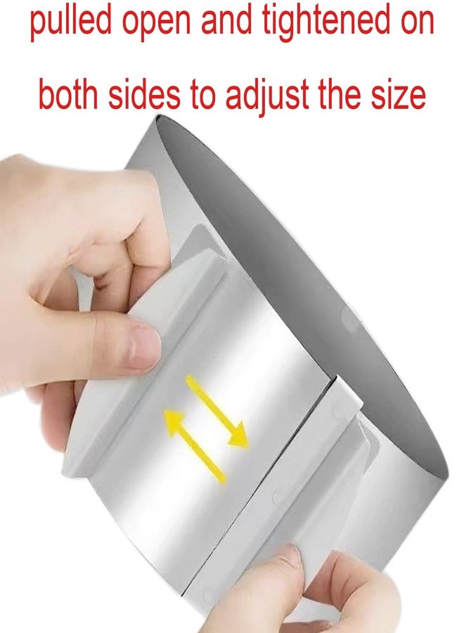 OZXNO 1 Pcs Mousse Cake Molds Adjustable Cake Ring 6 to 12 Inch Round Cake Trimmer Stainless Steel Round Cookie Cutter for Baking Pastry Cake Decor (H 3.35 Inch) - Image 3