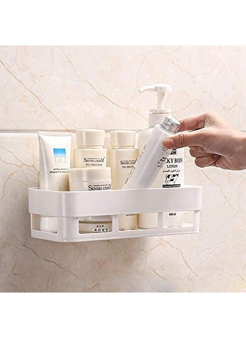 Perpetual - perpetual Bathroom Organiser, Self Adhesive Bathroom Shelf for Wall, Washroom Organizer, Bathroom Rack Stand Without Drilling (Pack of 2) - Image 1