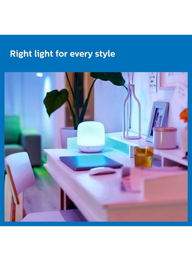 Philips 10W Wi-Fi Smart LED Table Lamp with Music Sync, Voice Control & Dimmable Feature | Color Changing Bedside Lamp for Home & Decoration | Alexa & Google Assistant Compatible | Multicolor (Hero) - Image 4