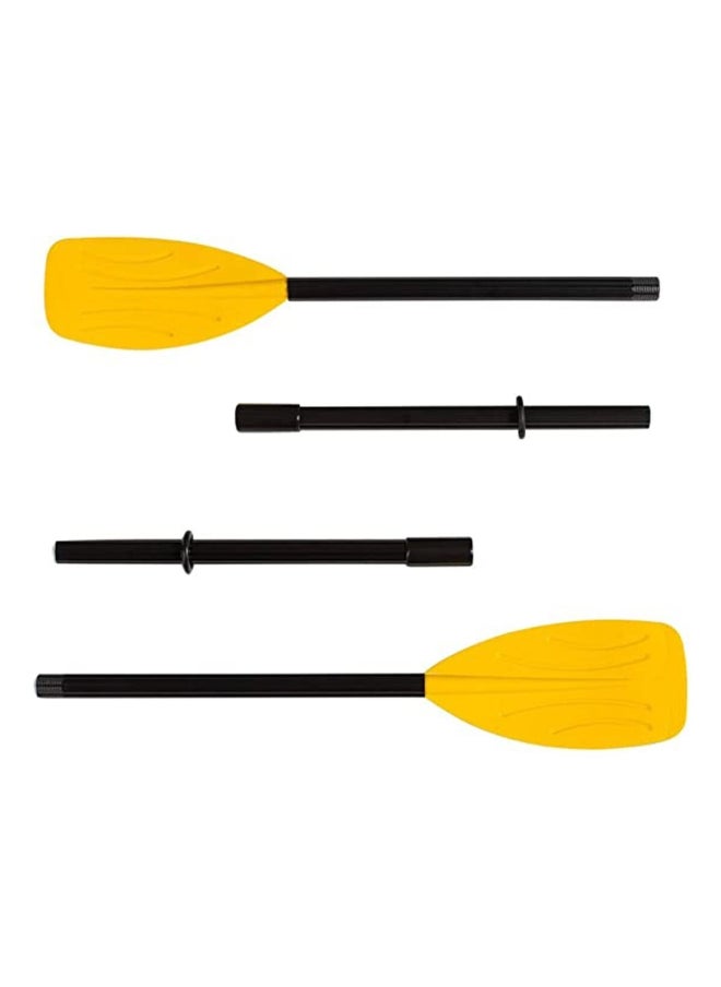 INTEX 2-Piece Plastic Ribbed Blade Boat Oar Set Black and Yellow 122 x 25 x 25 cm 59623  - Image 3