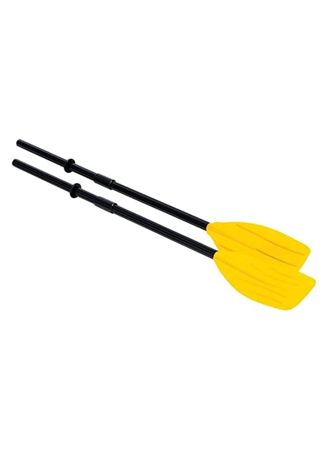 INTEX 2-Piece Plastic Ribbed Blade Boat Oar Set Black and Yellow 122 x 25 x 25 cm 59623  - Image 2