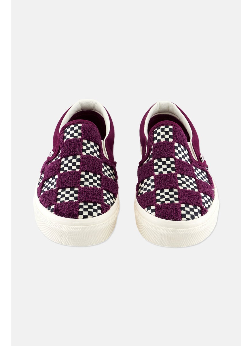 VANS - Women Classic Slip On Shoes, Purple - Image 1
