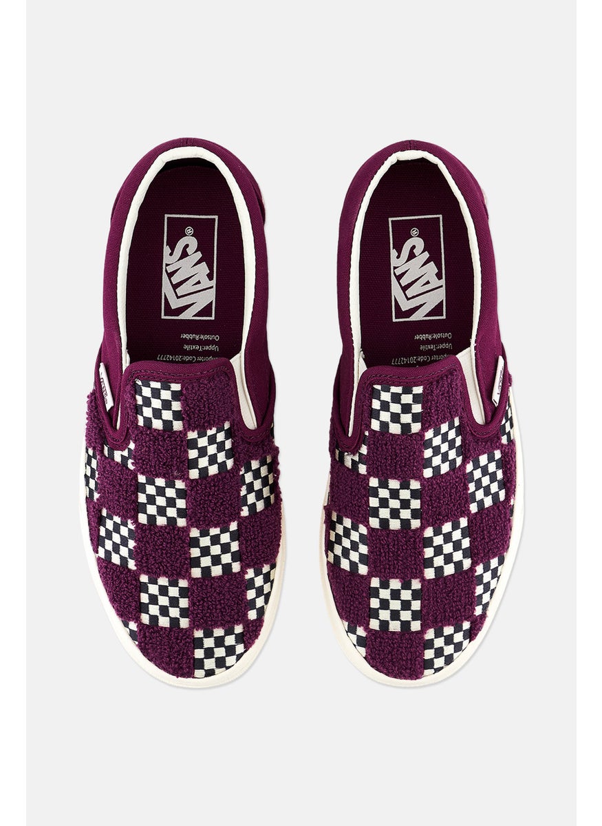 VANS - Women Classic Slip On Shoes, Purple - Image 1