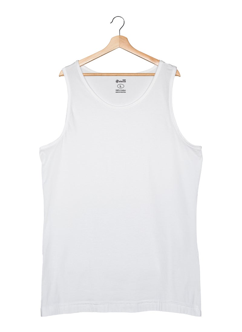 Selecta Now - Men's Vest 100% Combed Cotton Sleeveless Vest Breathable Soft & Comfortable Undershirt Vests - Image 1