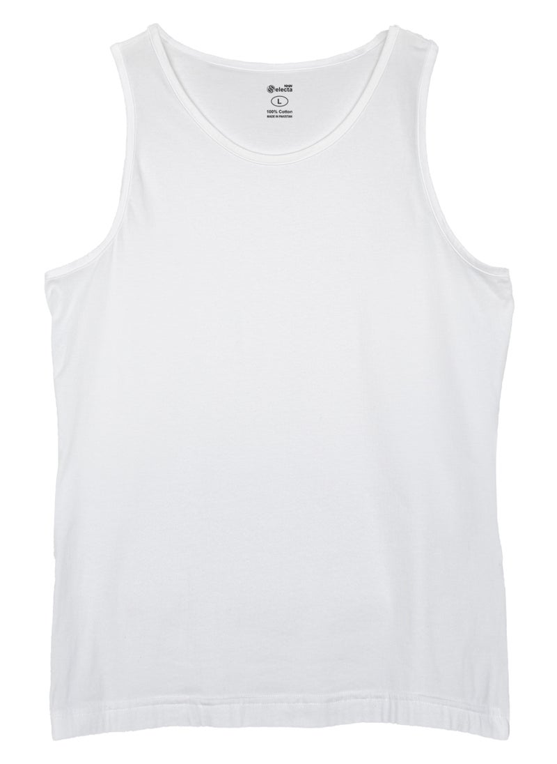 Selecta Now - Men's Vest 100% Combed Cotton Sleeveless Vest Breathable Soft & Comfortable Undershirt Vests - Image 1