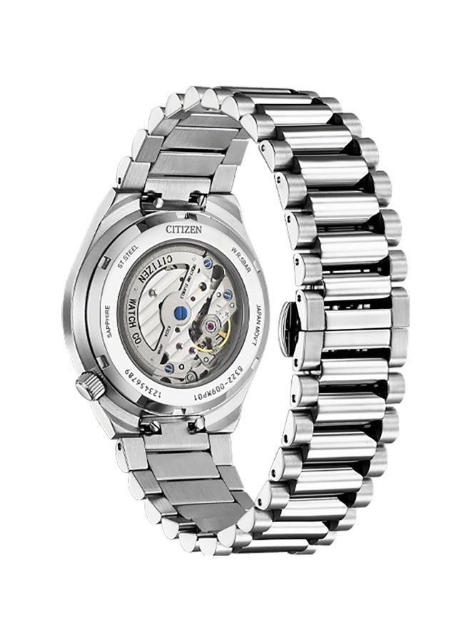 Citizen NK5010-51X Automatic Men’s Watch, Stainless Steel Bracelet, Olive Green Dial, Mechanical Movement, Sapphire Crystal, Date Display, Water Resistant - Image 2