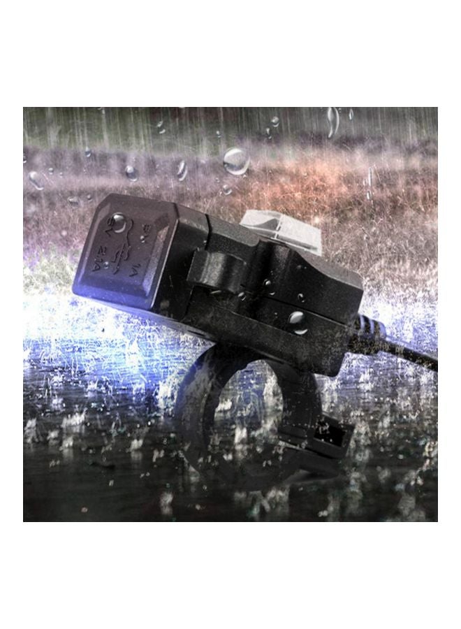حامل للهاتف المحمول بمنفذ USB للسيارة مع مفتاح شاحن أسود - Image 5