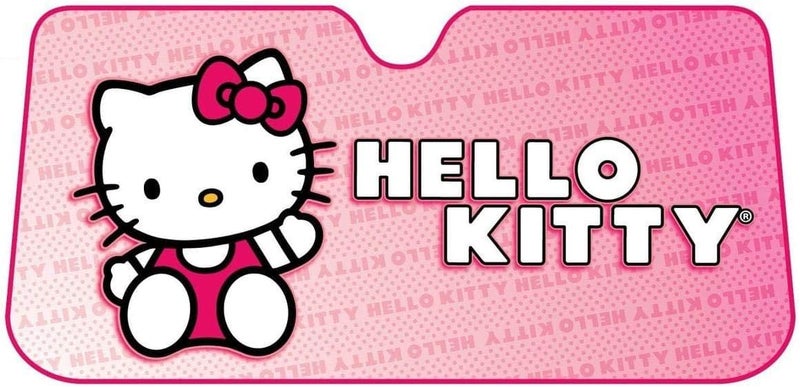 Plasticolor Hello Kitty Accordion Style Windshield Sunshade - Image 1