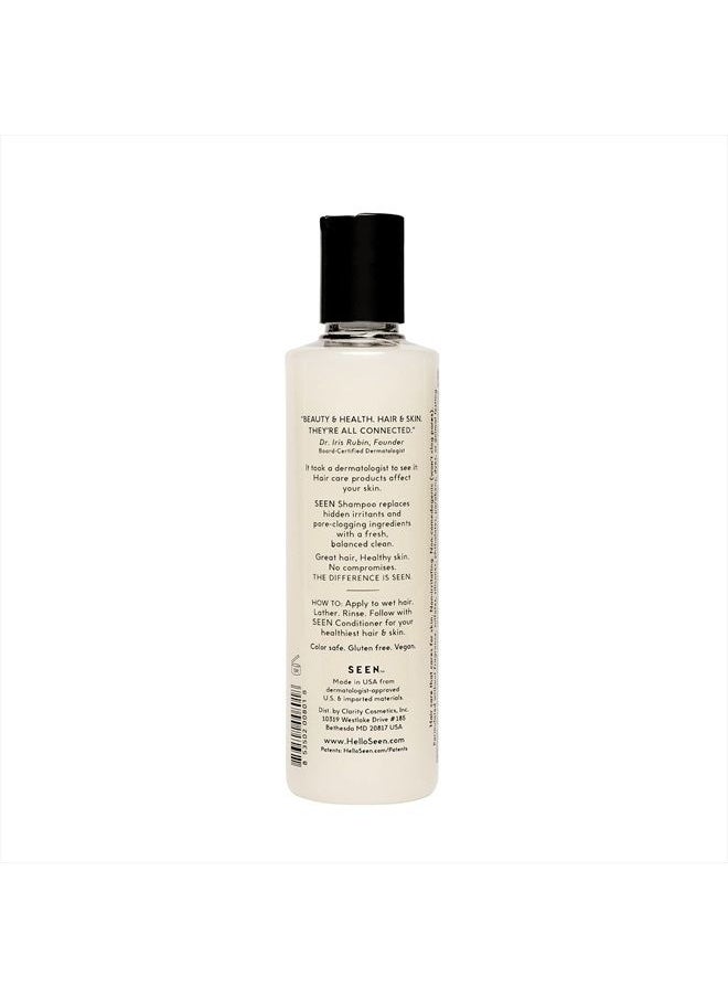 Seen - Shampoo, Fragrance Free - Non-Comedogenic & Sulfate-Free Hair Shampoo- Dermatologist-Developed - Safe for Sensitive, Eczema & Acne Prone Skin - Image 1