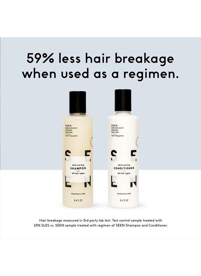 Seen - Shampoo, Fragrance Free - Non-Comedogenic & Sulfate-Free Hair Shampoo- Dermatologist-Developed - Safe for Sensitive, Eczema & Acne Prone Skin - Image 1