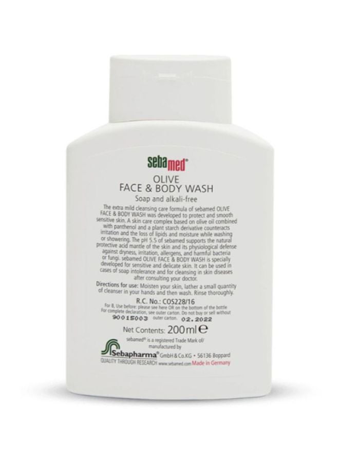 Sebamed Olive Face And Body Wash 200ml - Image 2