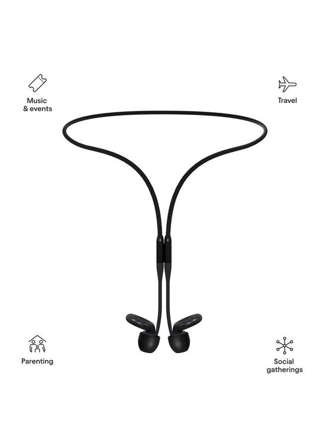 Loop Safety Connector Cord - Official Magnetic Tug-Resistant Safety Cord for Loop Quiet / Engage / Experience Earplugs - Warm Charcoal - Image 2