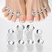 MHYGKTXRA 8pcs Toe Separator for Nail Polish Pedicure Silicone Toe Spacers for Feet Stretchers Spreaders Polish GuardsRound Diamond - Image 2