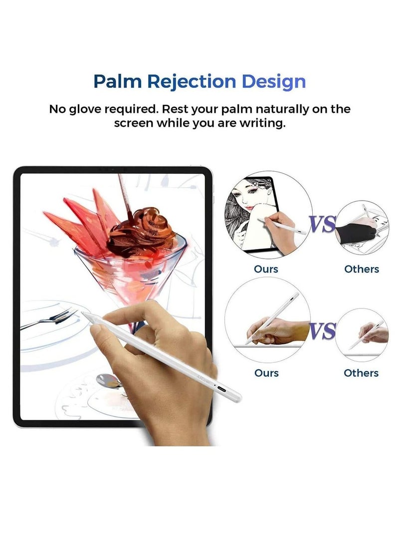 Stylus Pen for iPad with Palm Rejection, Active Pencil Compatible (2018-2020) iPad Pro (11/12.9 Inch),iPad 6th/7th Gen,iPad Mini 5th Gen,iPad Air 3rd Gen for Precise Writing/Drawing"