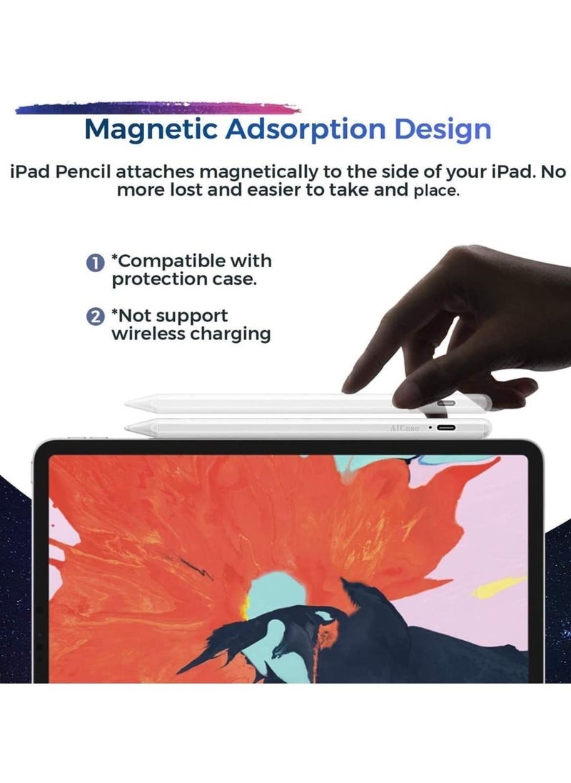 Stylus Pen for iPad with Palm Rejection, Active Pencil Compatible (2018-2020) iPad Pro (11/12.9 Inch),iPad 6th/7th Gen,iPad Mini 5th Gen,iPad Air 3rd Gen for Precise Writing/Drawing"