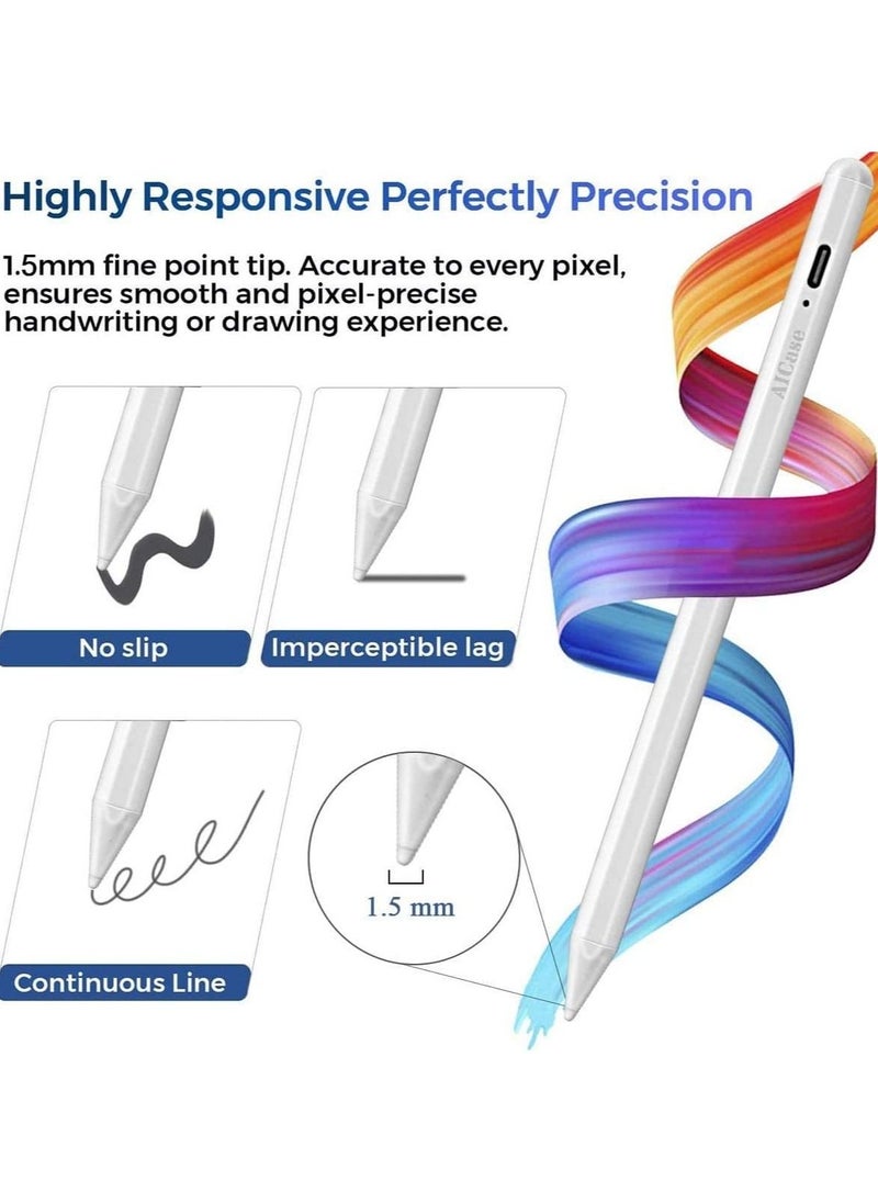 Stylus Pen for iPad with Palm Rejection, Active Pencil Compatible (2018-2020) iPad Pro (11/12.9 Inch),iPad 6th/7th Gen,iPad Mini 5th Gen,iPad Air 3rd Gen for Precise Writing/Drawing"