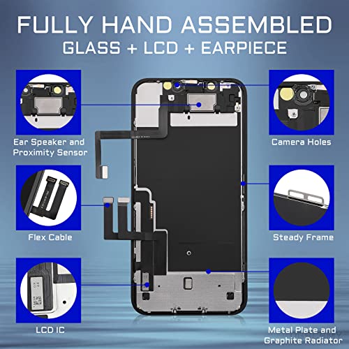 DGSCSMY for iPhone 11 Screen Replacement with Front Speaker Proximity Sensor 6.1" 3D Touch LCD Display Digitizer Full Assembly Glass Fix Tools Waterproof Adhesive Repair kit for A2111 A2221 A2223 - Image 2