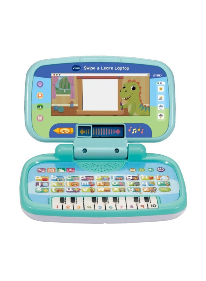 vtech Swipe & Learn Laptop Toy with Sliding Screens, Music & Learning Apps for Toddlers - Image 1