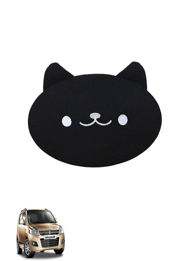 Adroitz Black Neck Rest Car Cushions Compatible with All Cars (Pack of 1) - Image 1