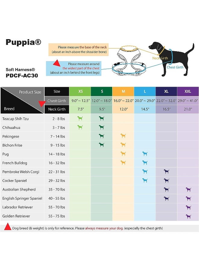 Puppia Soft Dog Harness, Pink, Medium - Image 5