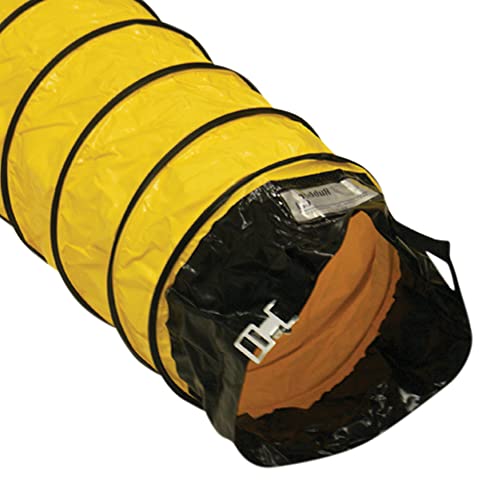 Rubber-Cal "Air Ventilator Yellow" Ventilation Duct Hose (Fully Stretched), 08-Inch by 25-Feet - Image 1