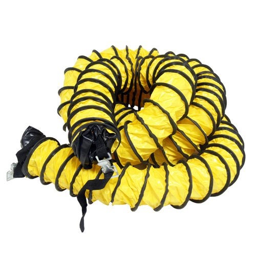 Rubber-Cal "Air Ventilator Yellow" Ventilation Duct Hose (Fully Stretched), 08-Inch by 25-Feet - Image 3