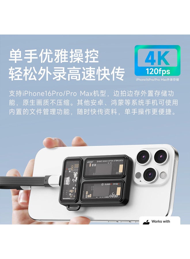 aigo Large Capacity Portable Solid State Drive, Direct Phone Connection, External For Laptop And Computer - Image 3
