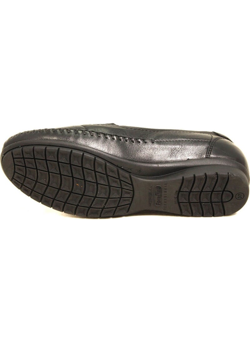 Forelli 51302 Women's Black Comfort Leather Shoes  - Image 4