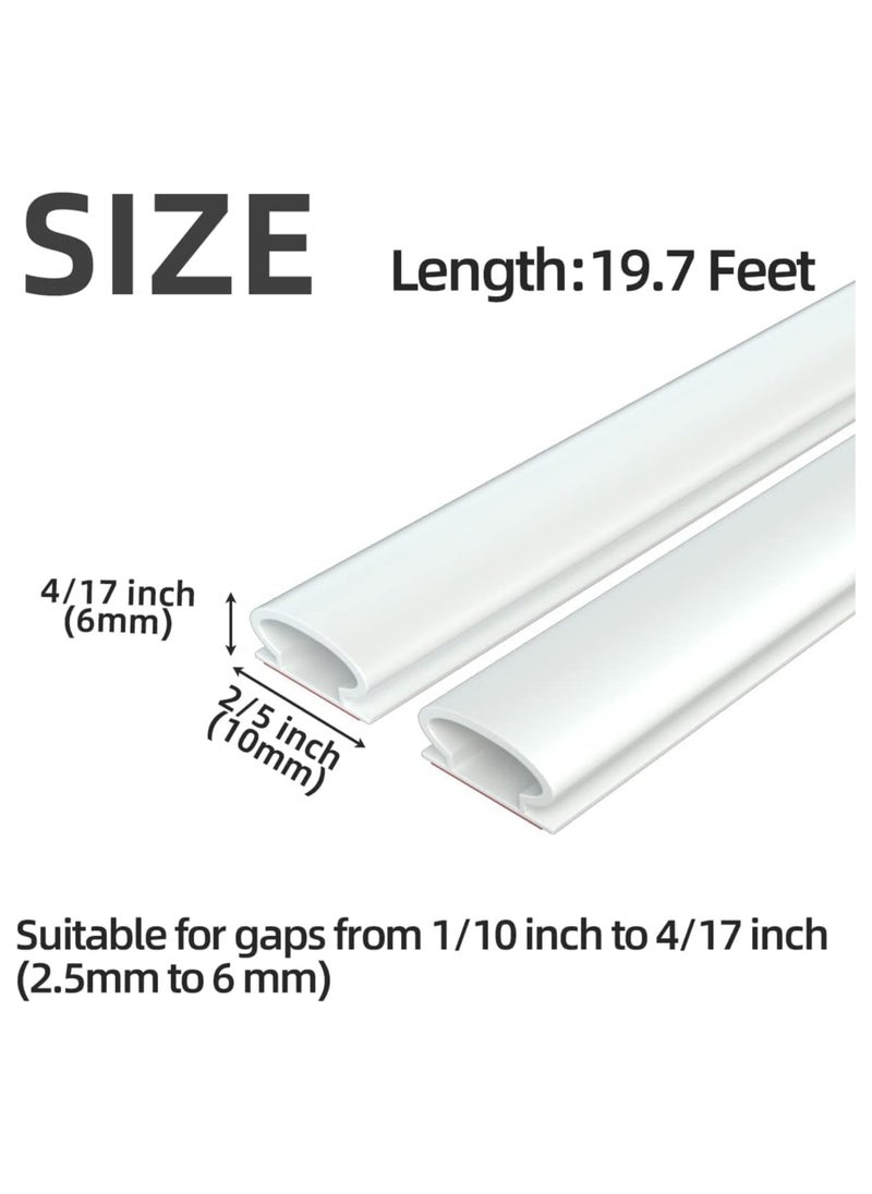 SYKON Door Weather Stripping Door Seal Strip, self-adhesive Rubber Door Insulation Weather Strip For Window And Door Soundproofing D Shape,weatherstripping For Door Frame Gap Blocker  - Image 3