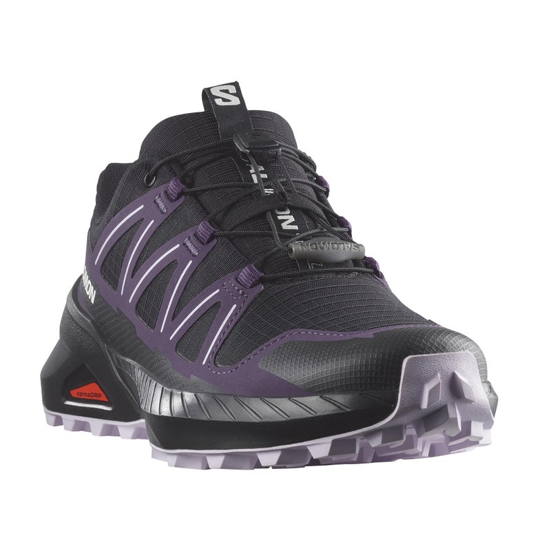 Salomon Womenâ€™s Speedcross Peak Trail Running Shoes - Black/Nightshade/Orchid Petal - 5 - Image 3