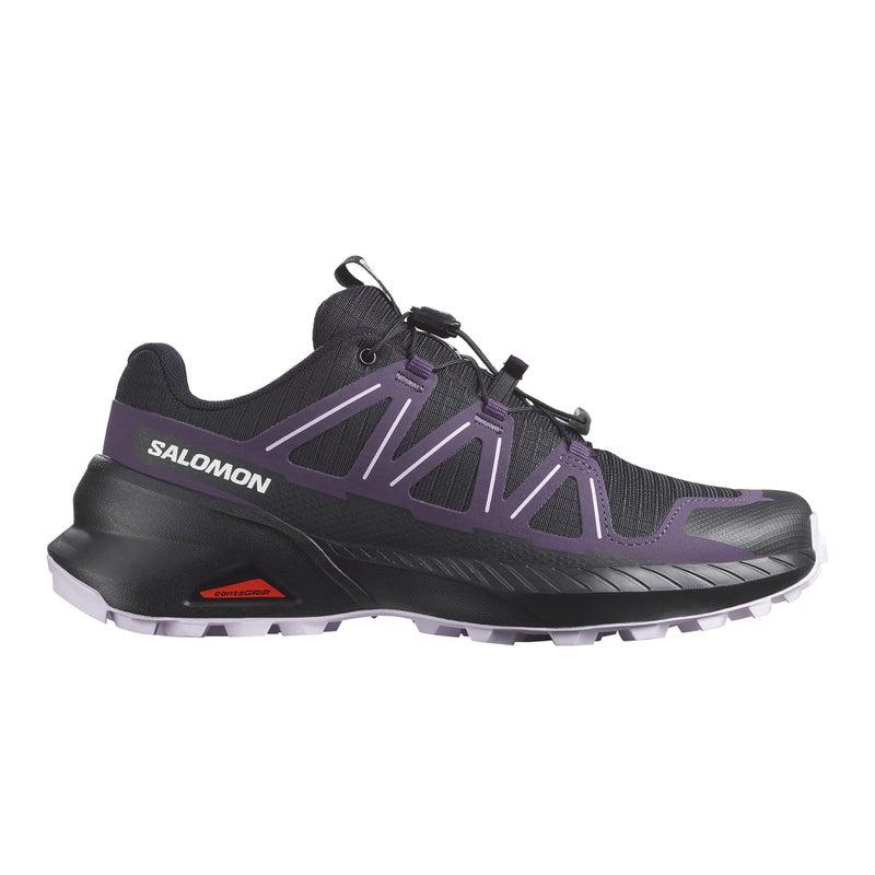 Salomon Womenâ€™s Speedcross Peak Trail Running Shoes - Black/Nightshade/Orchid Petal - 5 - Image 2