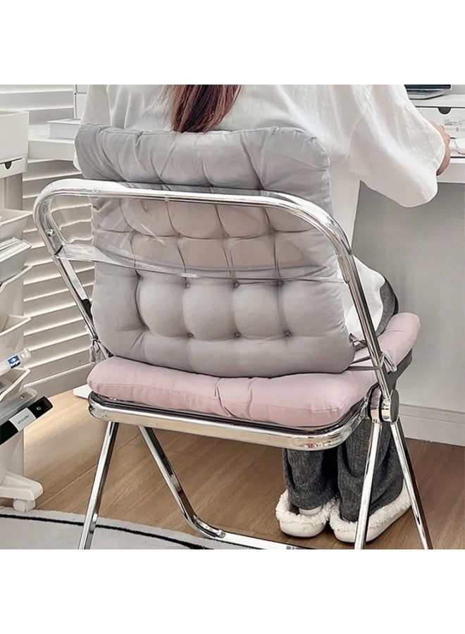 Square Seat Cushion, Tufted Thicken Pillow Seat Corduroy Chair Pad Tatami Floor Cushion for Yoga Meditation Living Room Balcony Office Outdoor, 40x40CM - Image 4